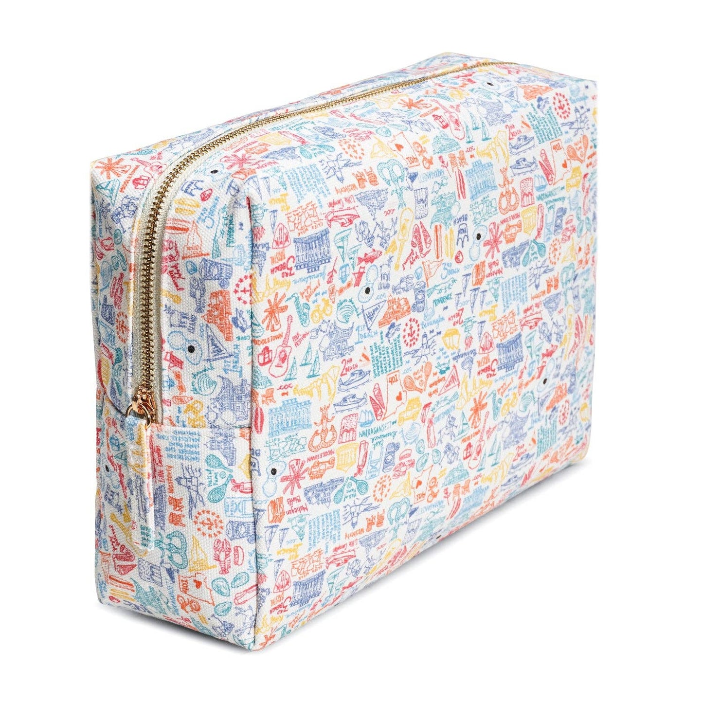 Rhode Island Large Travel Pouch: Rhode Island - Sunny Day Multi / OS