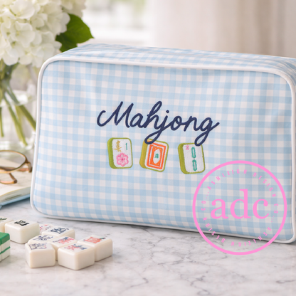 Mahjong Large Clear-Coated Tote Bag