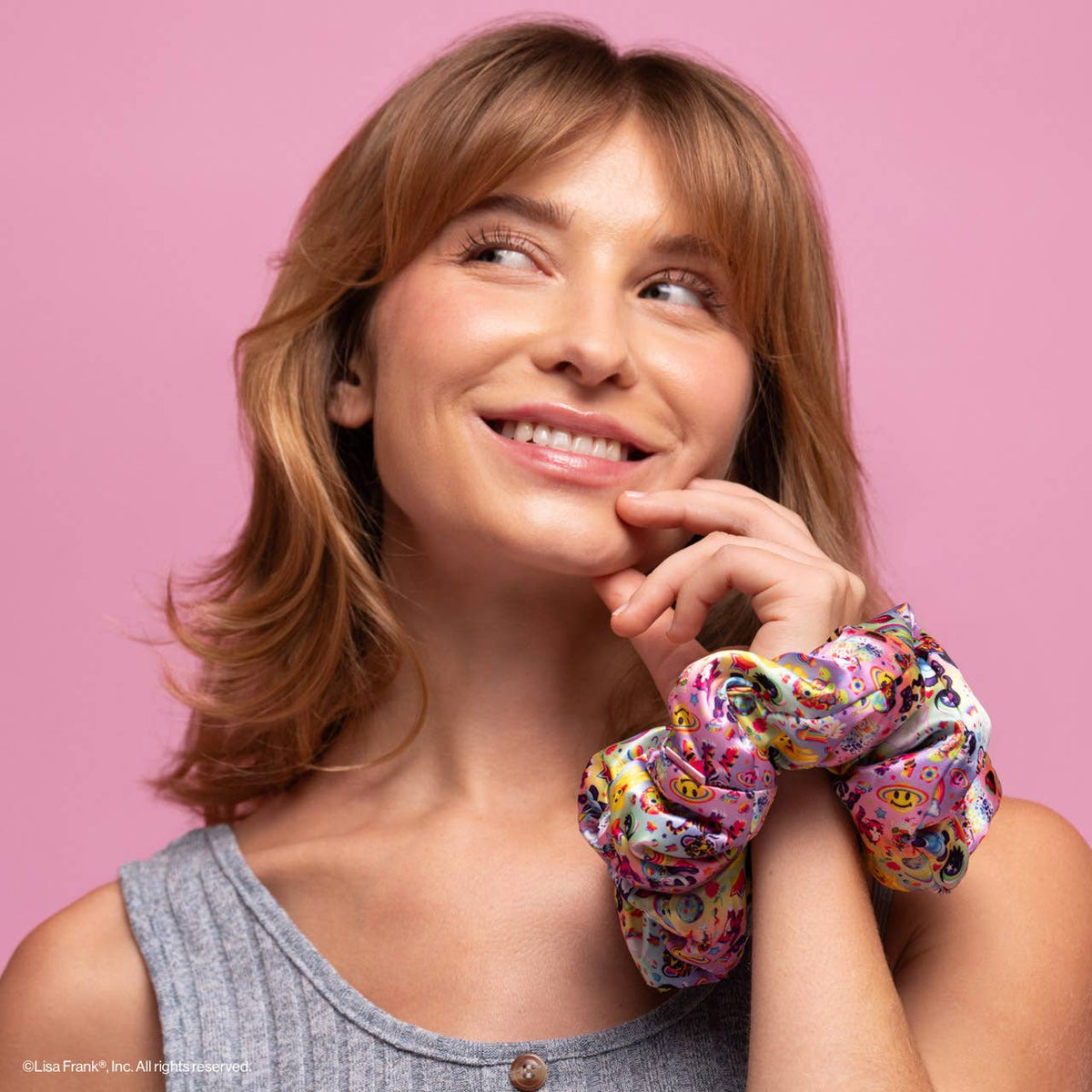 Lisa Frank x Kitsch Pillow Scrunchies® in Satin in The Fantastic World of Lisa Frank