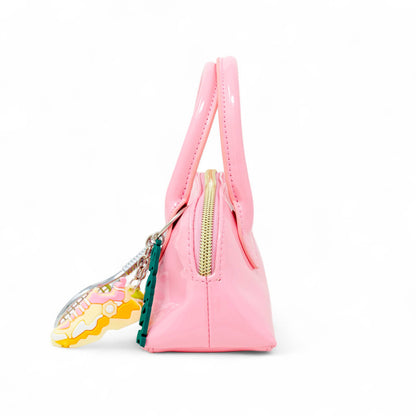 Sporty Charm Top Handle Bag: Pink