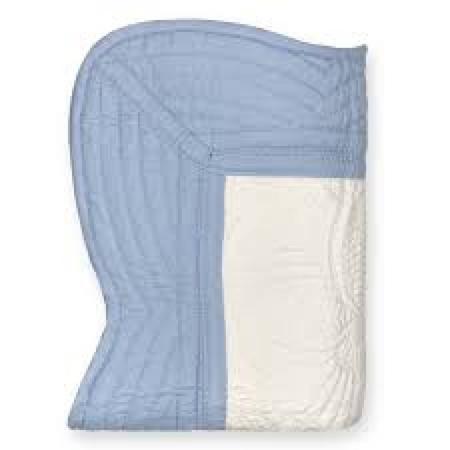 Heirloom Quilt - Baby Quilt Blanket Monogram: White & Pink