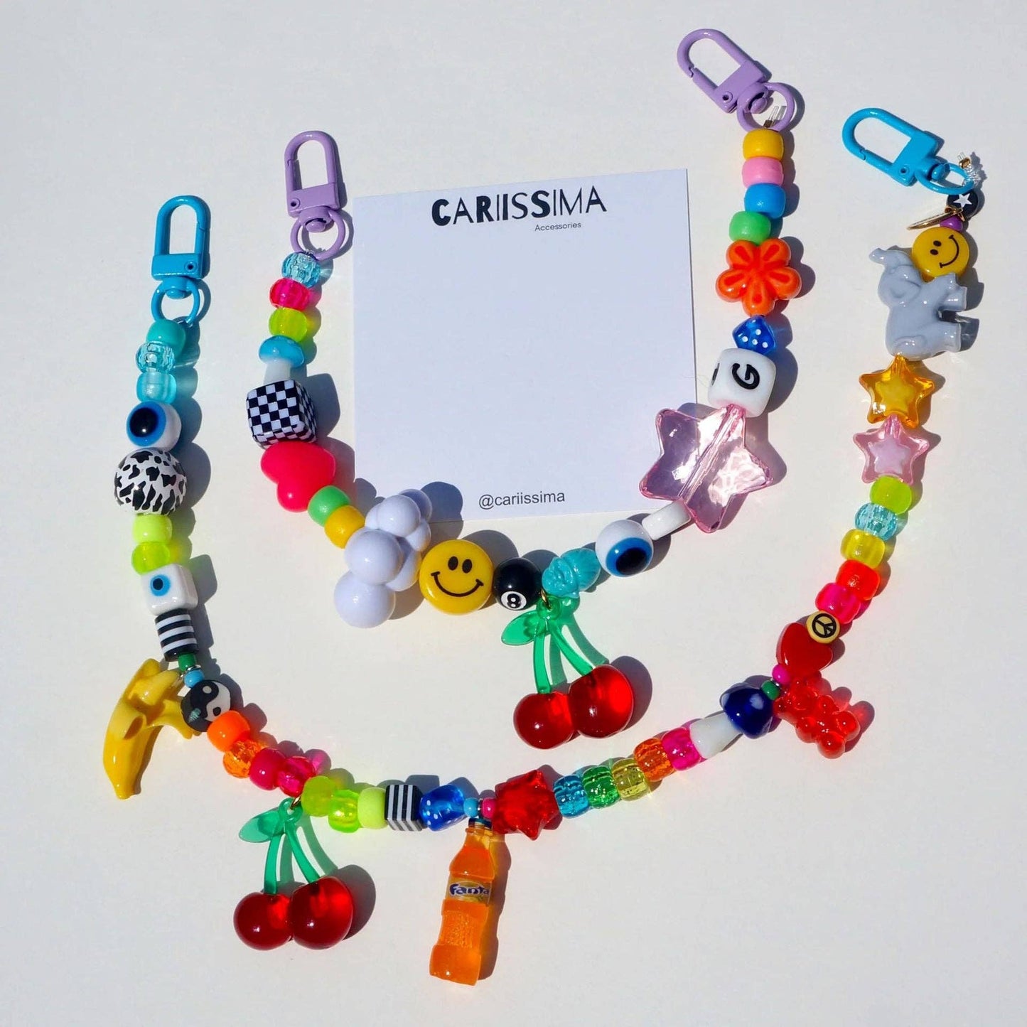 Cute Colorful Cartoon Braided Bag Charm MK2ZCEP6W10BBC201: Smile
