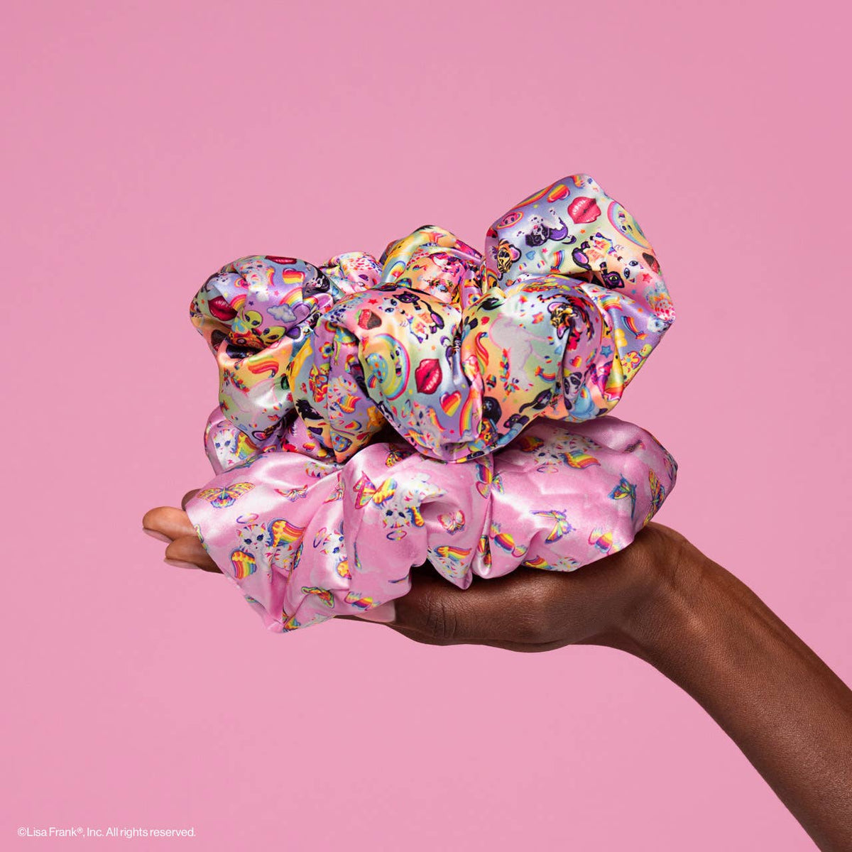 Lisa Frank x Kitsch Pillow Scrunchies® in Satin in The Fantastic World of Lisa Frank