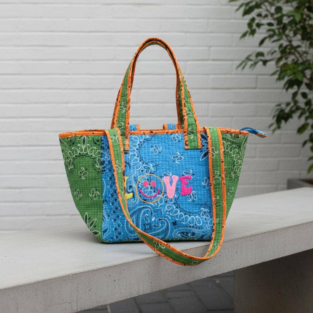 "Love" Bandana Multicolor Bag