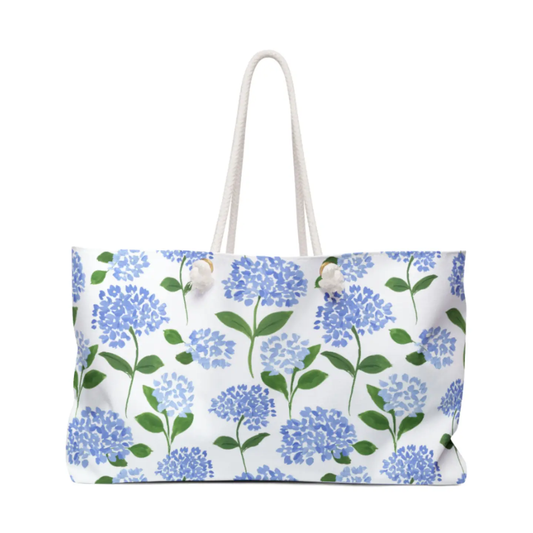 Weekender Tote Bag - Watercolor Hydrangeas