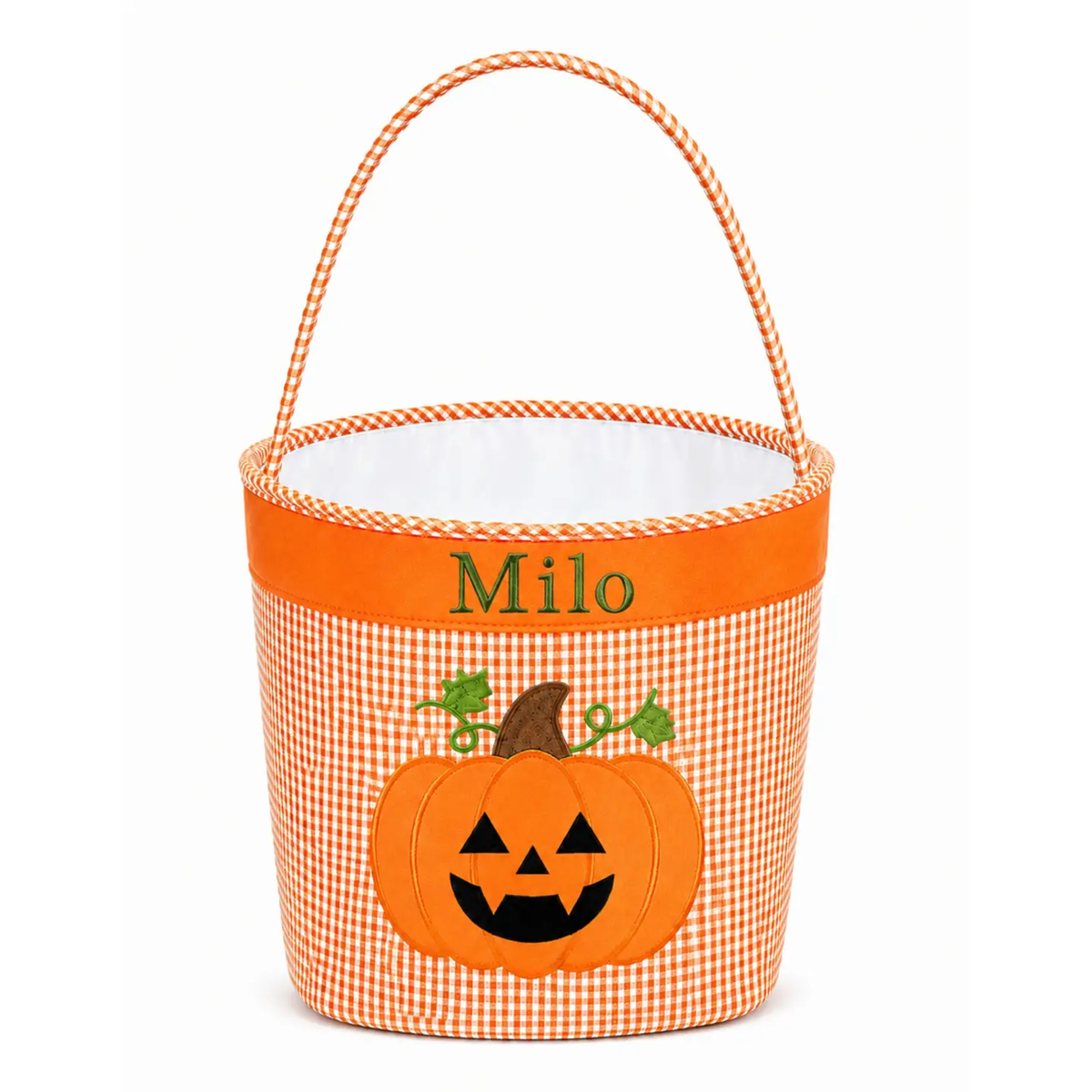 Personalized Jack-O-Lantern Trick-Or-Treat Pumpkin Tote