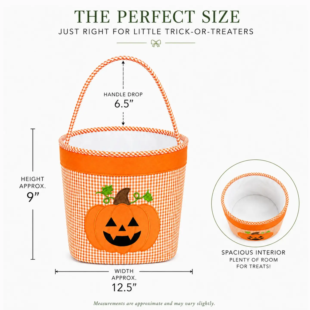 Personalized Jack-O-Lantern Trick-Or-Treat Pumpkin Tote