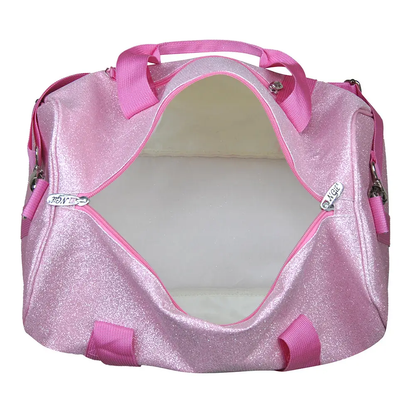 Pink Large Glitter Duffel Bag
