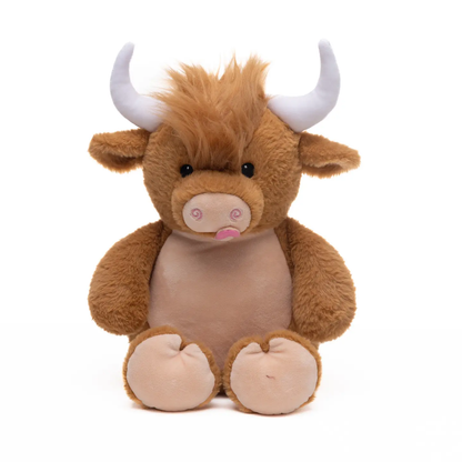 Highland Cow with Removable Stuffing Pod