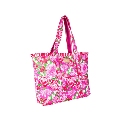 Quilted Ruffle Tote, Maggies Bouquet: Lilly Pulitzer